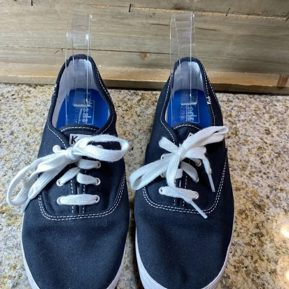 ✅Keds classic black lace up sneakers